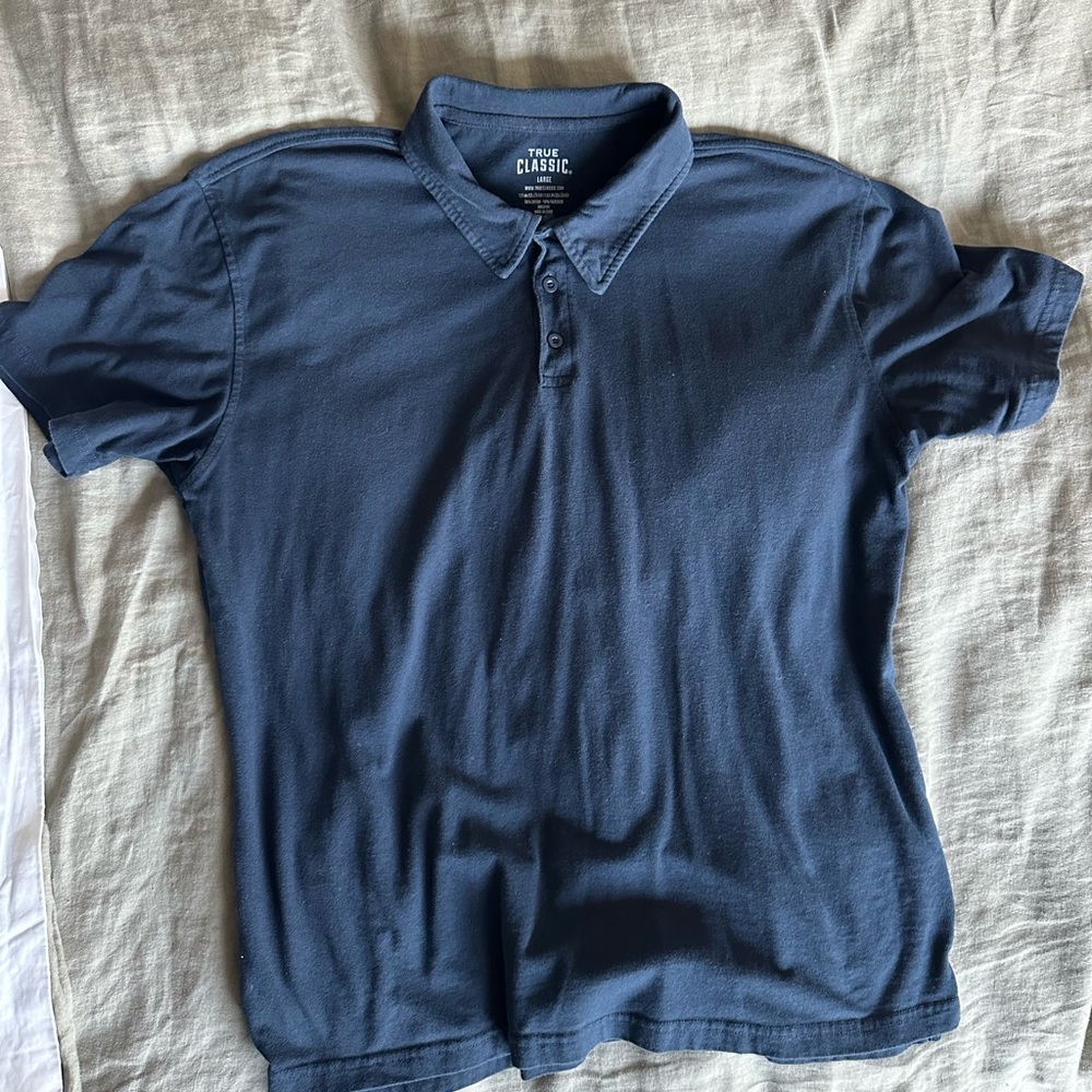 True Classic Polo Shirt – True Navy – Men’s Size Large